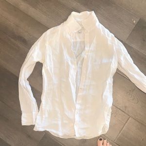 J crew linen long sleeve button up